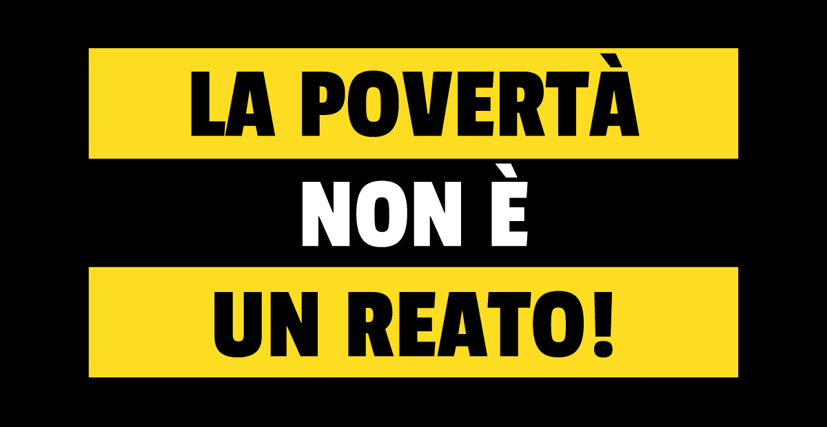 Poverty is not a crime!